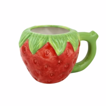 Ceramic Water Pipe Mug - Strawberry