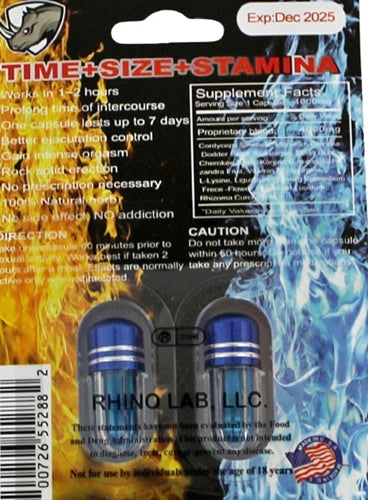 Super XL Rhino Extreme 5000k Double Pack Male Enhancement