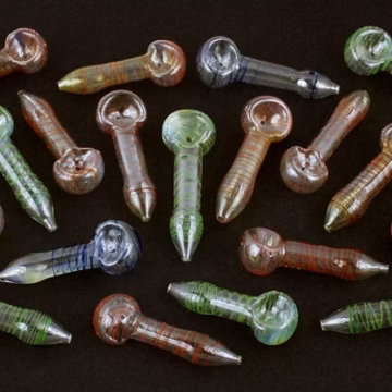 100ct 3" Swirl Art Paper Glass Pipe