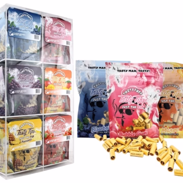 Tasty Puff Tasty Tips - Just The Tips 72 Packets with Display