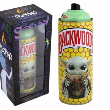 Techno Spray Can Design Torch Lighter - Backwoods Grogu