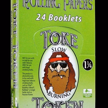 Toke Token Rolling Papers - 1 1-4 Green Apple