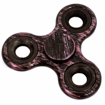 Hand Spinner Fidget Toy - Black and Pink