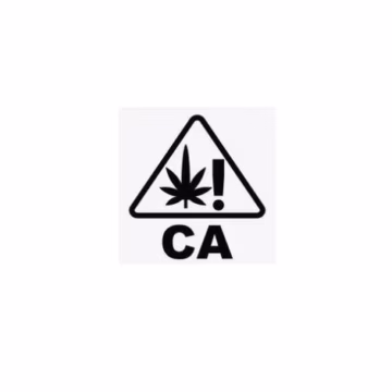 California Compliance Universal Product Triangle Clear Labels