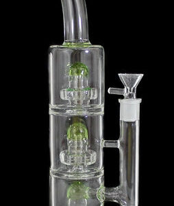 13" Triple UFO Perk Color Rim Water Pipe