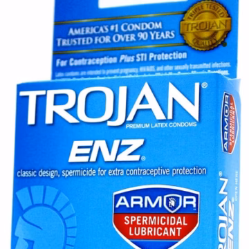 6ct Trojan ENZ Armor Spermicidal Lubricant Condoms