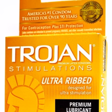 6ct Trojan Ultra Ribbed Lubricated Condoms