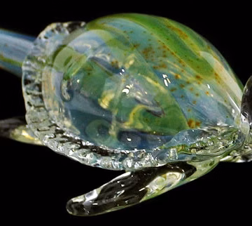 6" Animal Glass Pipe - Turtle
