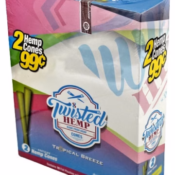 Twisted Hemp CONES - Tropical Breeze