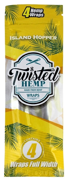 thumbnail image 2 of Twisted Hemp 4-Leaf Wrap 15-Count Box – 60 Rolling Papers, Grape Burst Flavor 2 of 4