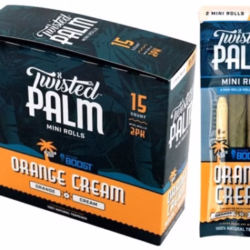 Twisted Palm Mini Rolls - Orange Cream