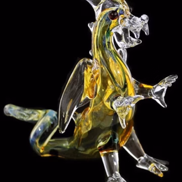 6" Animal Glass Pipe - Twisted Tail Dragon