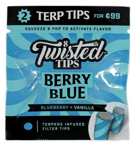 Twisted All Natural Terpene Tips - Berry Blue