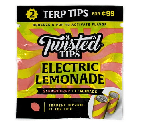 Twisted All Natural Terpene Tips - Electric Lemonade