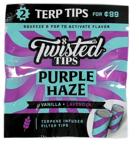 Twisted All Natural Terpene Tips - Purple Haze