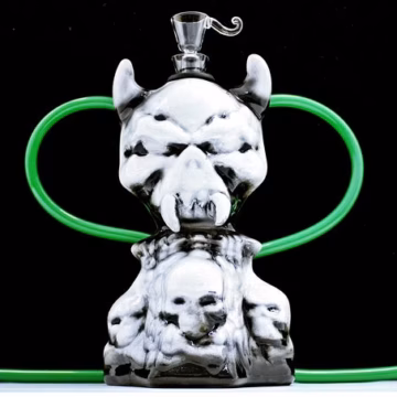 9" Twisted Ceramic 2H Wicked Water Pipe