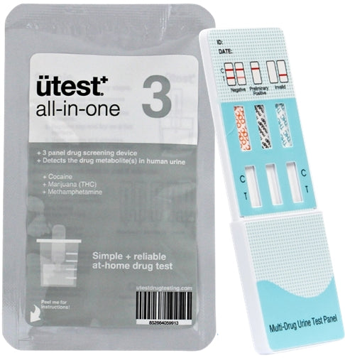 U-Test 3 Panel Drug Test Kit U - THC-COC-Meth