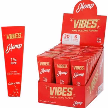 Vibes Hemp 1 1-4 Size Cones