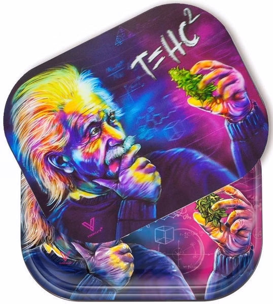 V-Syndicate Roll n Go 3d Mag Slap Metal Tray - Small - THC Einstein Classic