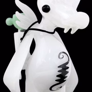 6" Vampire Duck Glass Art Water Pipe