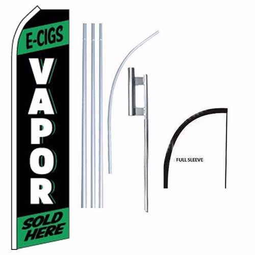 15' Vapor Windless Business Bow Swooper Feather Flag Kit
