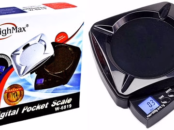 WeighMax 500g x 0.1 Ashtray Digital Pocket Scale W-6819