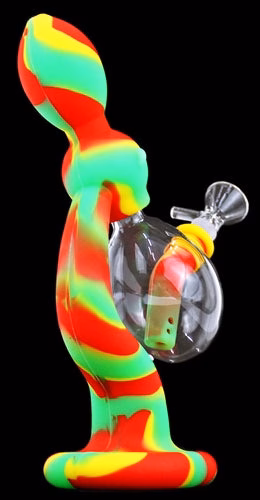 8" Silicone Glass Bubble Blow Water Pipe