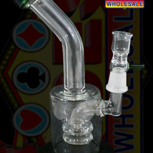 9" Dual Tire Perk Water Pipe With Female Bowl