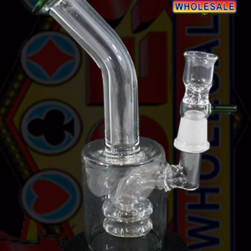 9" Dual Tire Perk Water Pipe With Female Bowl