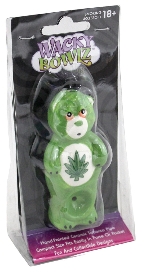 Wacky Bowlz Ceramic Hand Pipe - Stoner Bear - Image 3