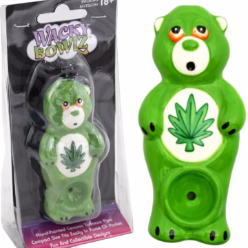 Wacky Bowlz Ceramic Hand Pipe - Stoner Bear