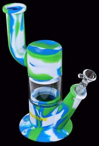9" Waxmaid Robo Silicone + Glass Water Pipe