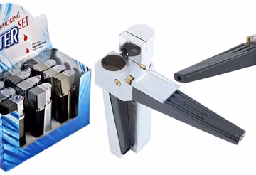 Wiki Smoking Set Lighter-Pipe-Stash 12pk