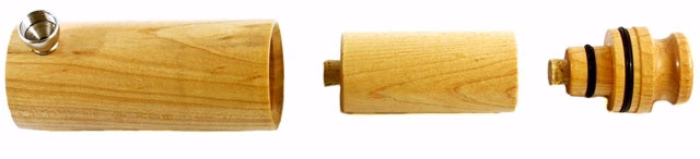 6" Wood Cache Steam Boat Stash Pipe