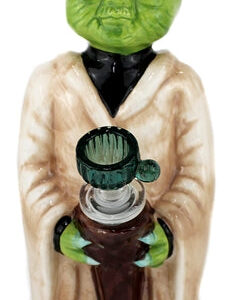 8" Ceramic Water Pipe - Yoda