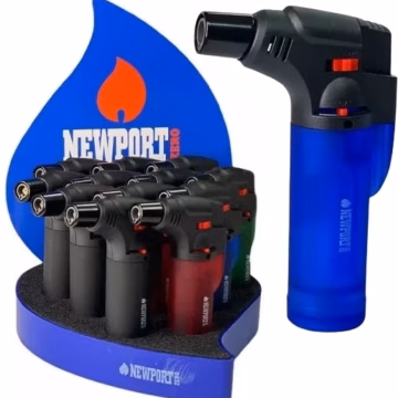 NEWPORT ZERO Zuess Torch Gun Lighters 12pk