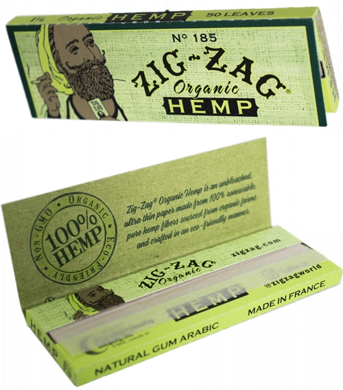 Zig Zag Organic Hemp Rolling Paper - 1 1-4 Ultra Thin Hemp Papers