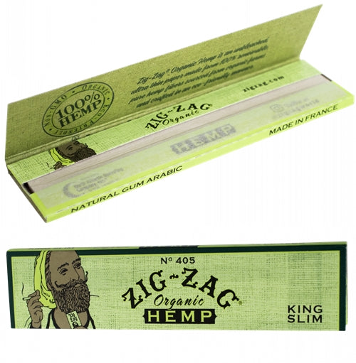 Zig Zag Organic Hemp Rolling Paper - King Size Slim