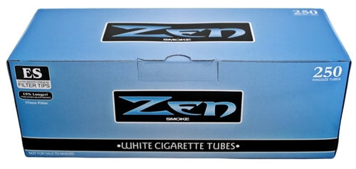 Zen Cigarette Tubes - King Size - White - Master Case