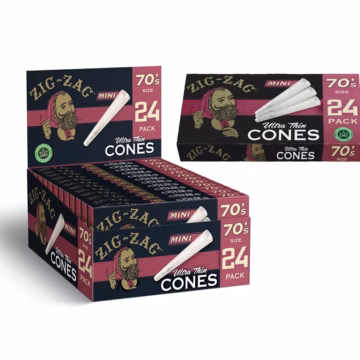 Zig Zag Pre-Rolled Ultra Thin Cones 70s Size 12pk