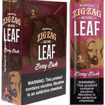 Zig Zag Premium Natural Leaf Wraps 25pk - Berry Bash