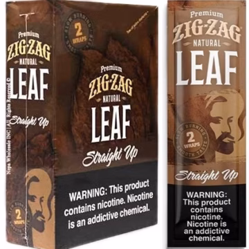 Zig Zag Premium Natural Leaf Wraps 25pk - Straight Up
