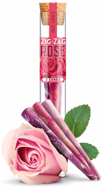 Zig-Zag Pre-Rolled - King Size - Rose Petals Cones - Image 5