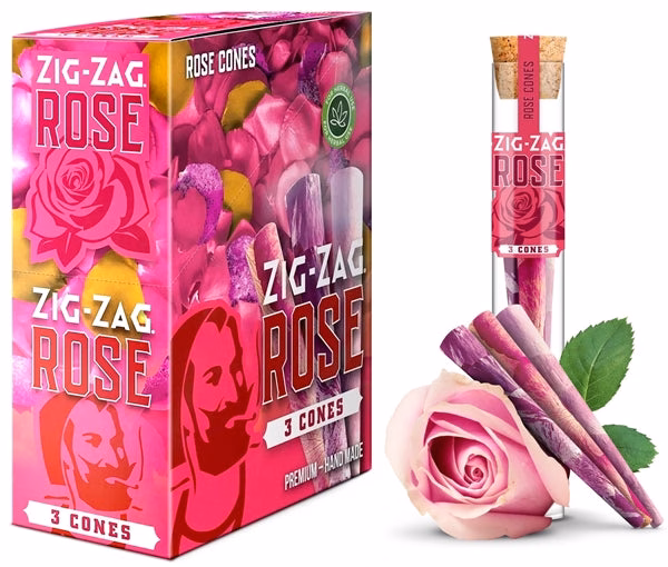 Zig-Zag Pre-Rolled - King Size - Rose Petals Cones