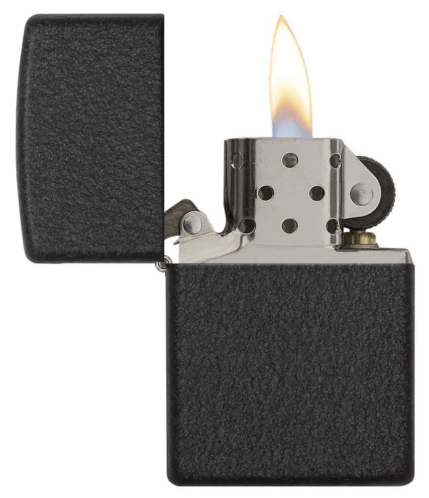 Zippo Lighter - Black Crackle $24.95