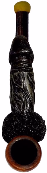 Pichincha Hand Crafted Small Hand Pipe - Ding Dong Black