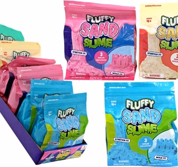 Fluffy Sand Slime 1LB 6pk