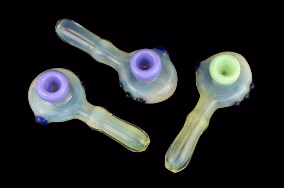 3ct 4" Fresnel Fuming Marble Peace Pipe