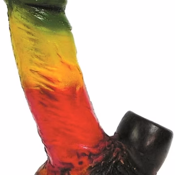 Pichincha Hand Crafted Medium Hand Pipe - Rasta Winkie