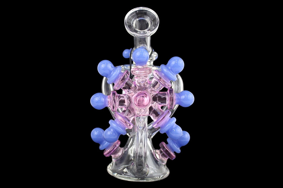 7" Icicle Helm Recycler Water Pipe